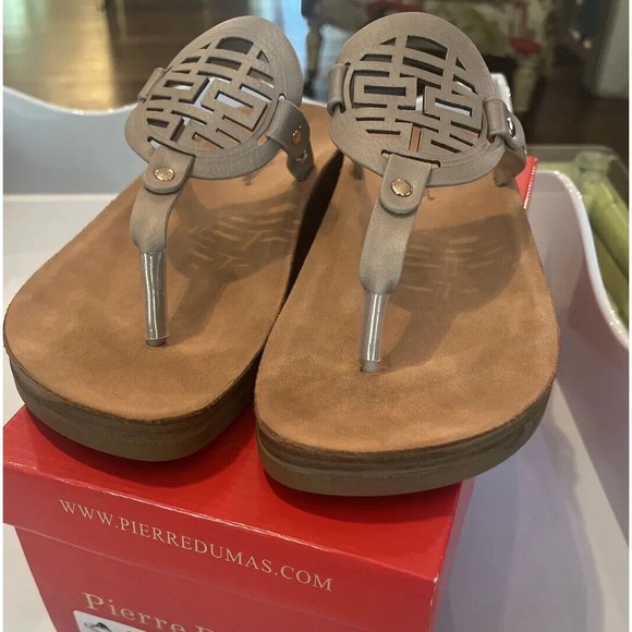 New Pierre Dumas Women's Nude Sandals Lana 1  Model  21419 Size 8 NIB - Picture 5 of 9